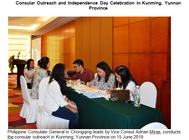 PH Independence Day in Kunming Consular Outreach